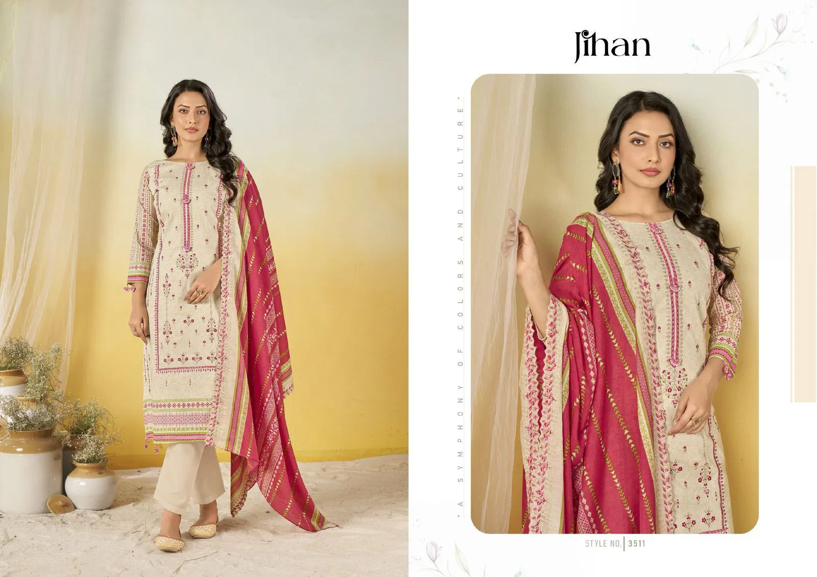 Crafted Elegance By Jihan Cotton Dupatta Salwar Suits Wholesale Shop In Surat
